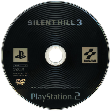 the disc for the video game silent hill 3.